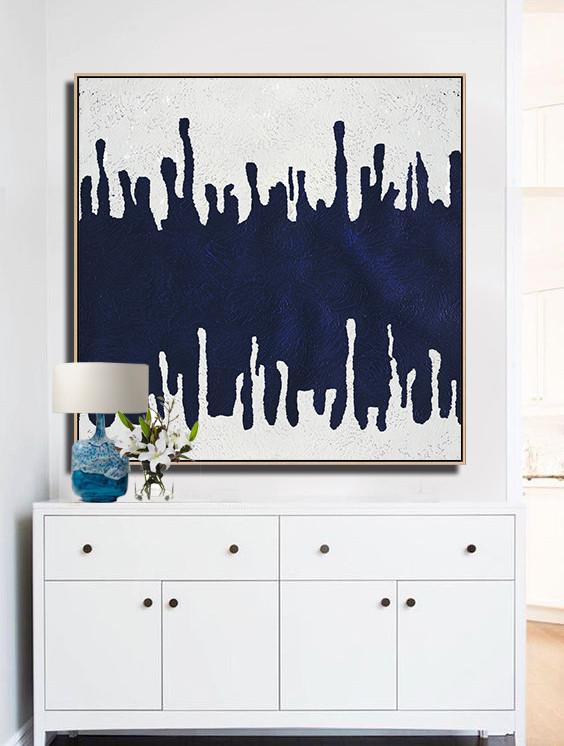 Navy and White Painting #NV100A